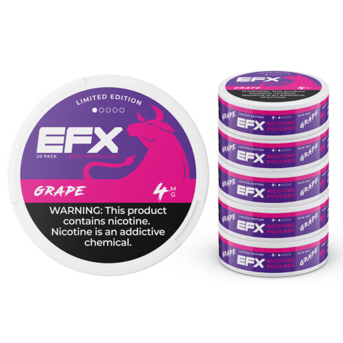 EFX_Pouches_Grape_5pk_4mg