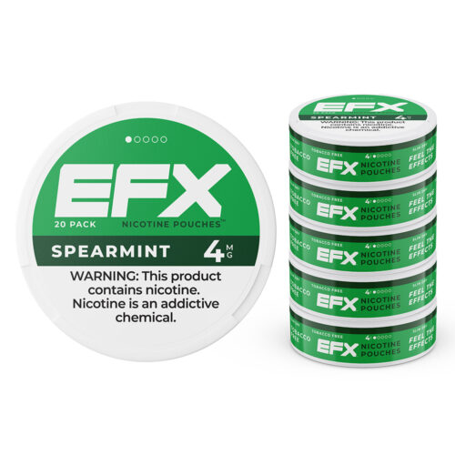 EFX_Pouches_Spearmint_5pk_4mg