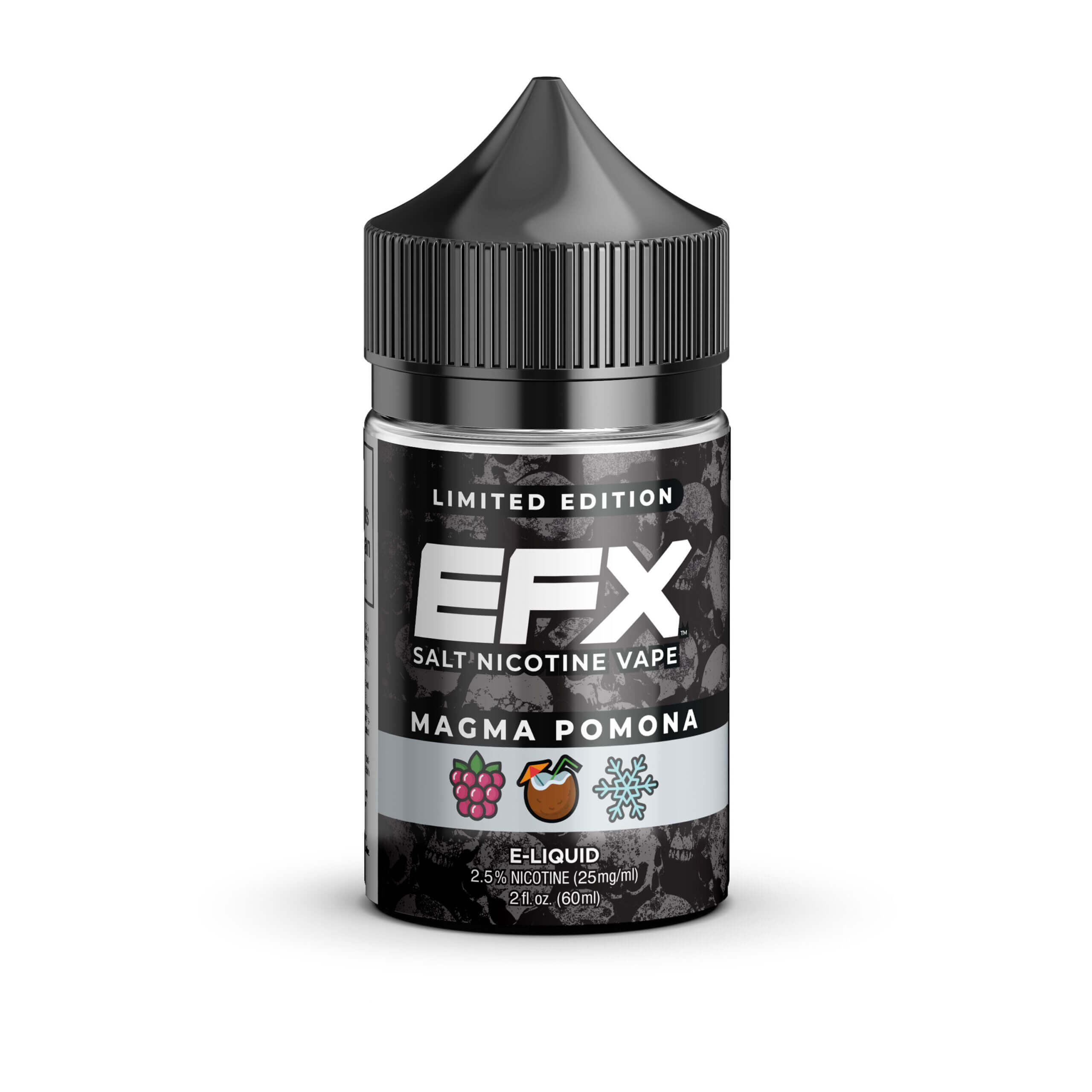 EFX LIQUID 4 Limited edition EFX Magma Pomona salt nicotine vape e-liquid bottle.