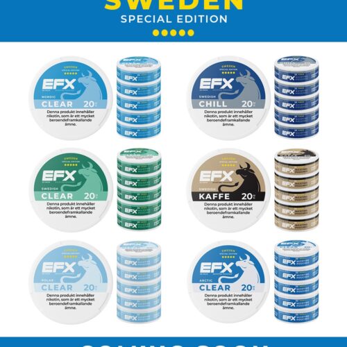 EFX Nicotine Pouches Sweden Special Edition