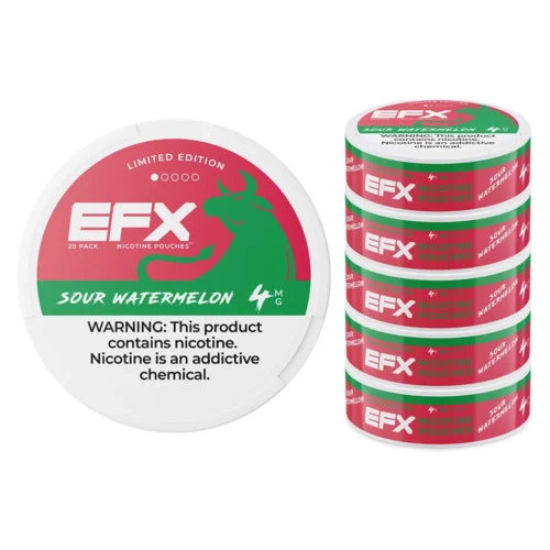 EFX Pouches Sour Watermelon 4mg 5pk